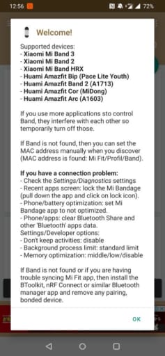 amazfit band 2 a1713