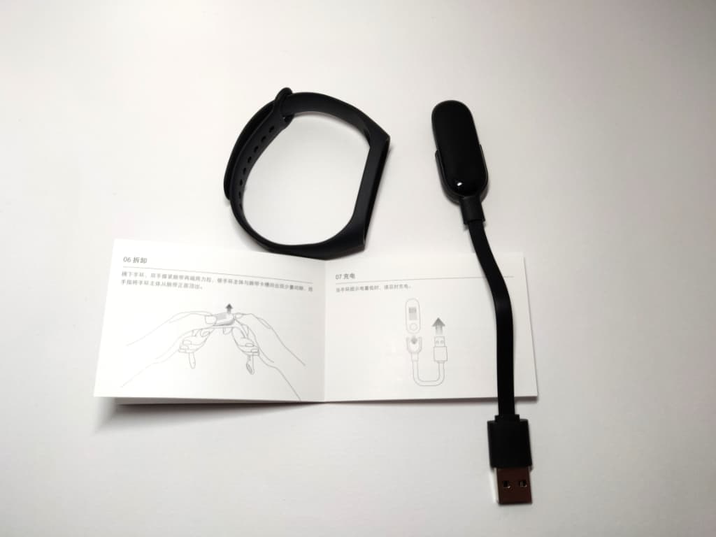 【Mi Band 3】充電ケーブルに装着