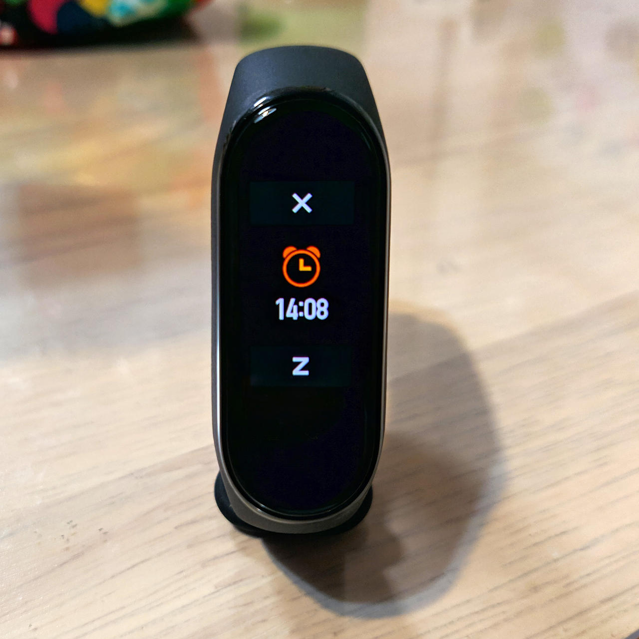 Mi Band 4のアラーム画面