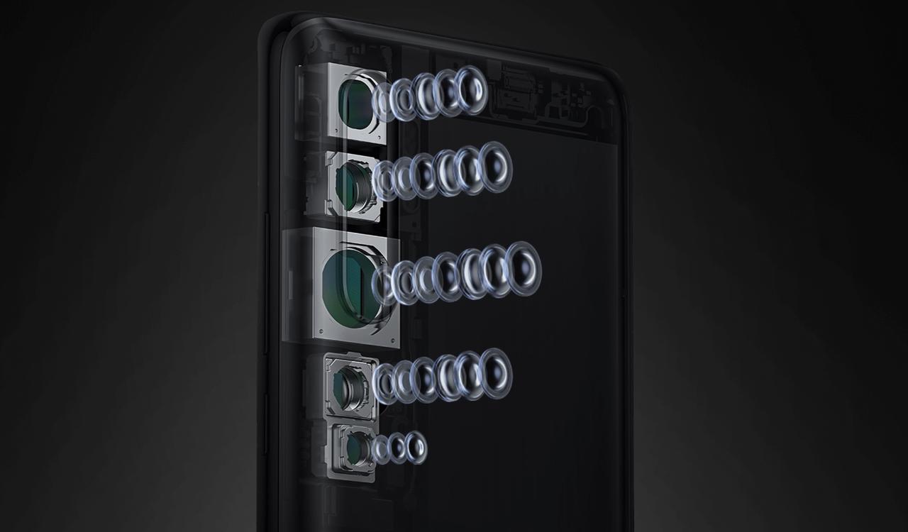 Mi Note 10は5眼レンズ