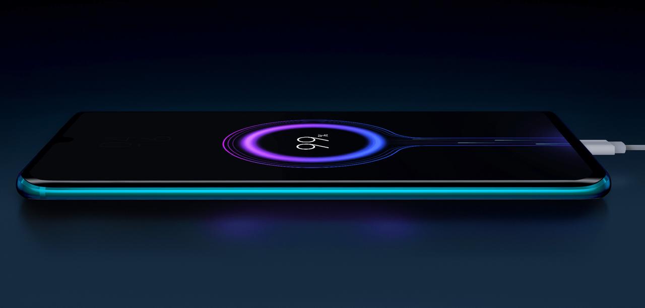 Mi Note 10はバッテリー容量は超大容量5,260mAh+30W急速充電で65分で満タンに！