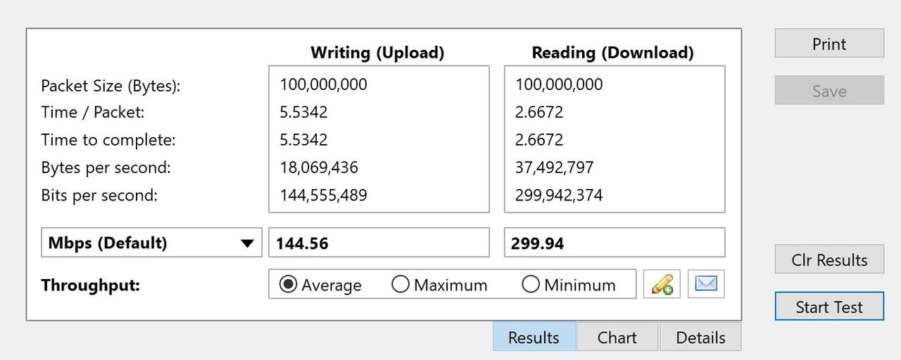 Orbi MicroのNAS書き込みテスト