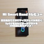 Mi Smart Band 6レビュー｜全画面化でさらにディスプレイが大きく。SpO2も測れてワークアウトも30種類に大幅アップ！